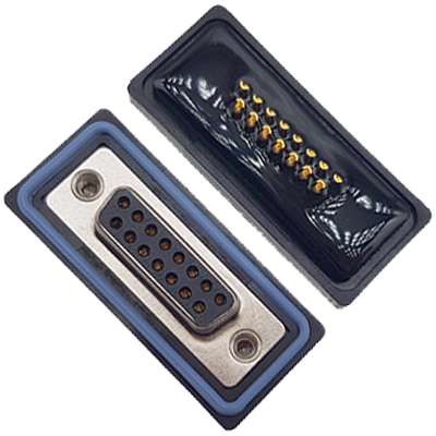 D-SUB-15P母頭焊線式防水車針6.0mm不穿孔卯釘 卯後殼 D-SUB-15P母頭焊線式防水車針6.0mm不穿孔卯釘 卯後殼