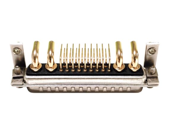 大電流 21W4 公頭 彎插板 前鎖螺母 帶支架 膠黑連接器 大電流 21W4 公頭 彎插板 前鎖螺母 帶支架 膠黑連接器